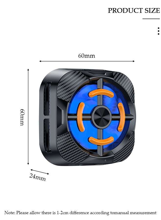 DUNISO رقاقة تبريد مغناطيسية شبه موصلة للبث المباشر والألعاب، مروحة تبريد سريعة للهاتف مع أضواء RGB وشحن سريع، مشعاع الهاتف المحمول لألعاب الهاتف المحمول TikTok Live Strea - Image 5
